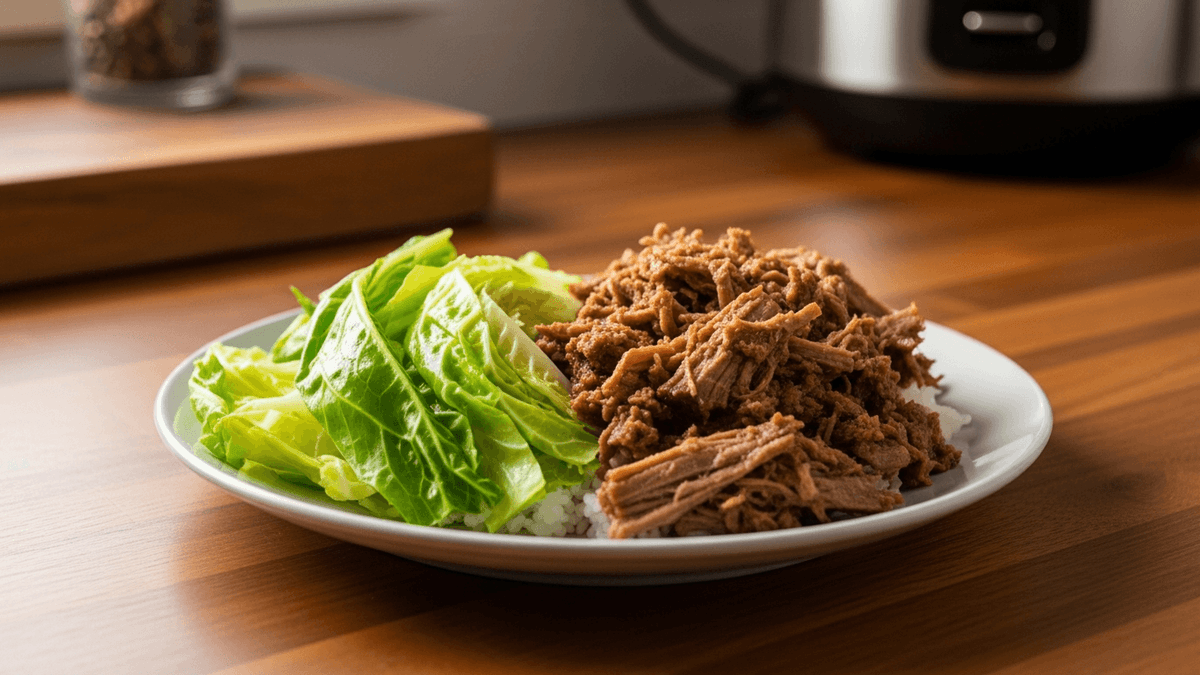 Slow-Cooker Kalua Pork with Cabbage