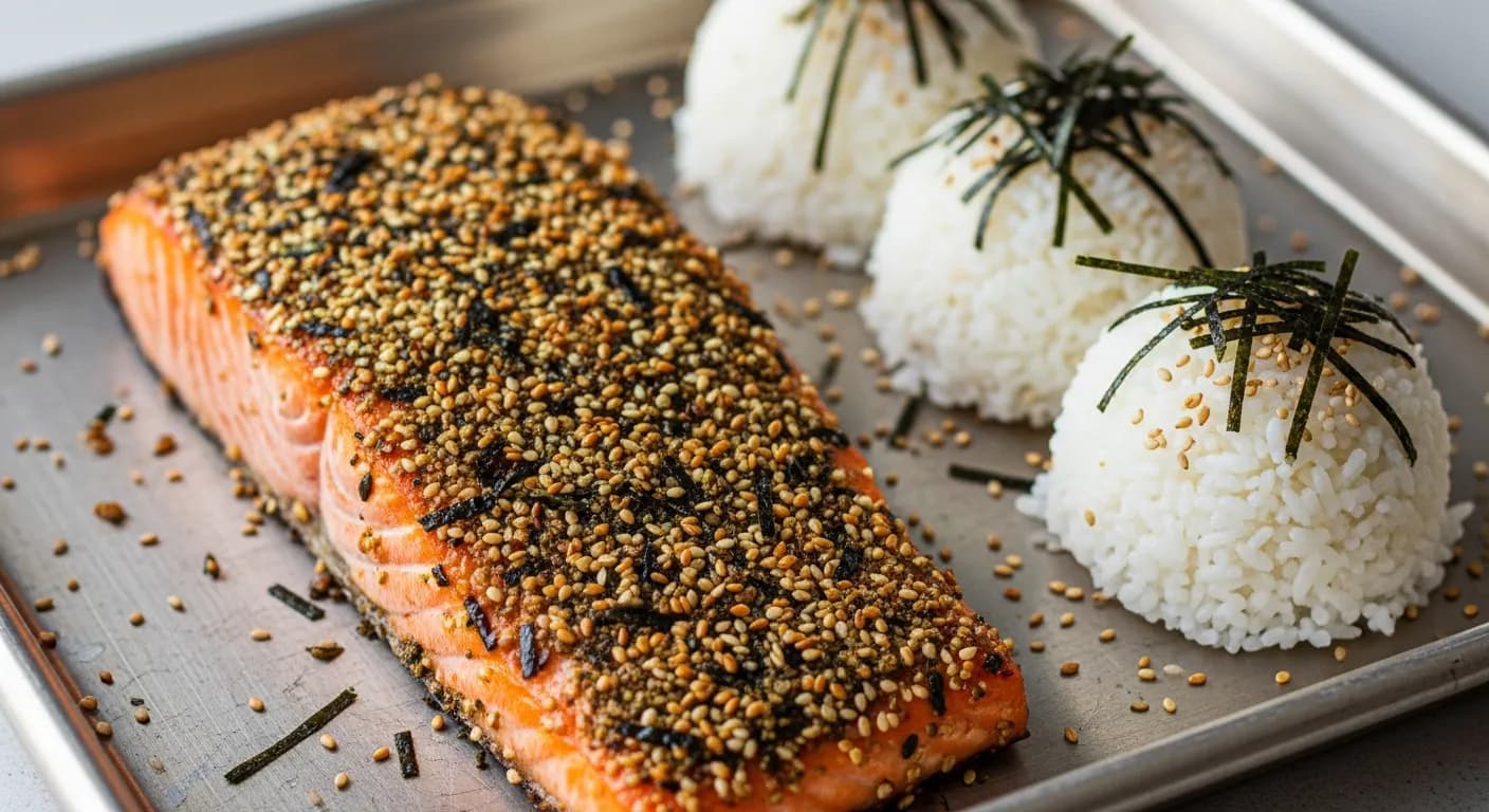 Furikake Salmon — 15-Minute Hawaiian Sheet Pan Dinner