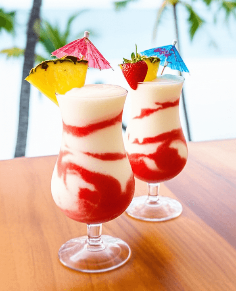 Lava Flow – Hawaii’s Frozen Strawberry-Piña Colada