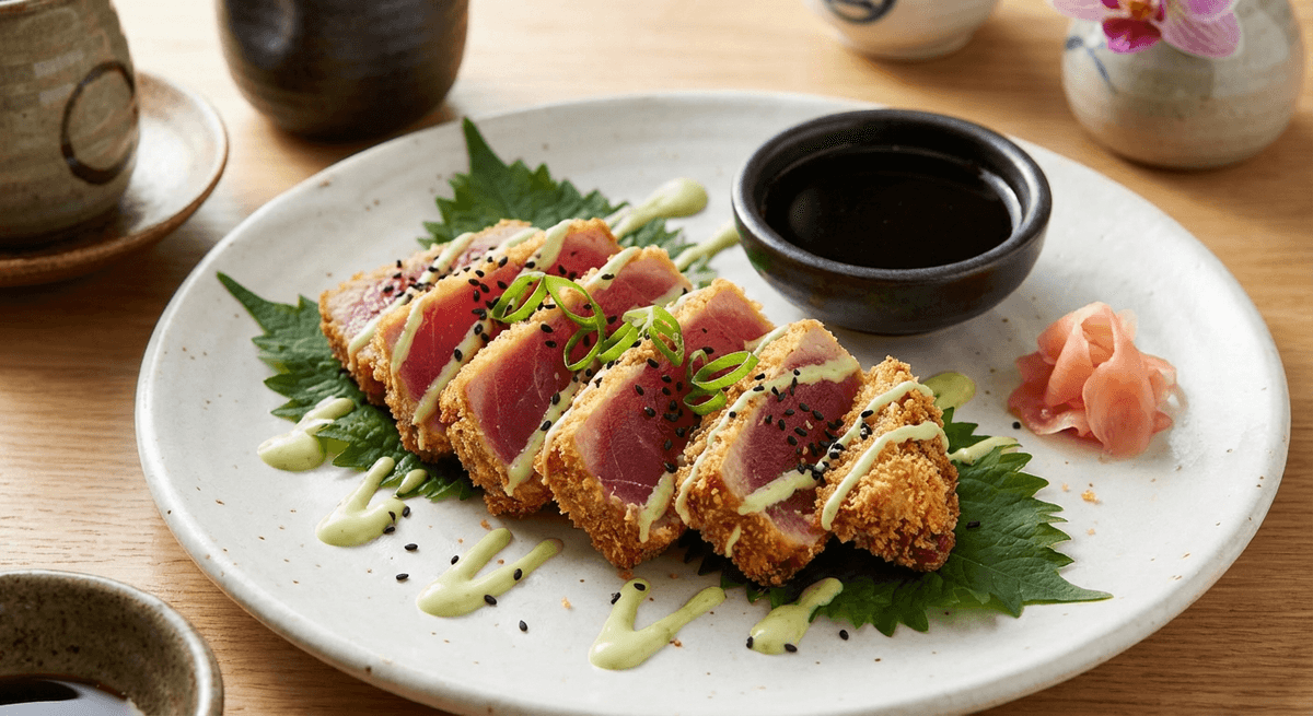 Ahi Katsu – Panko-Crusted Seared Ahi