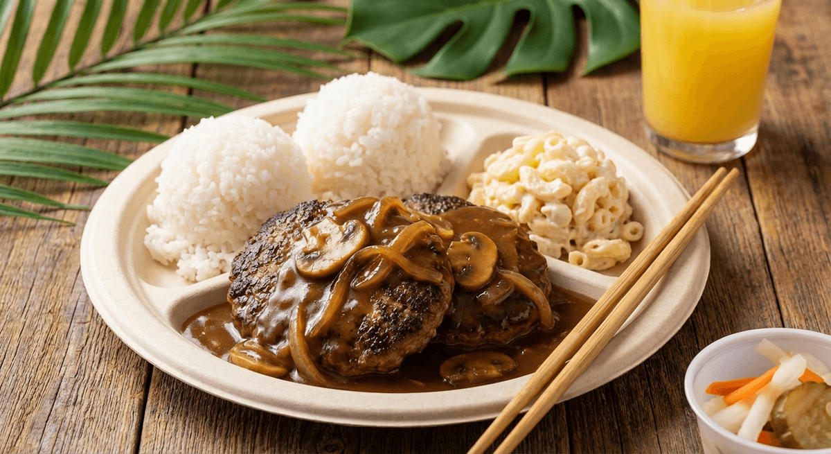 Hamburger Steak – Hawaii’s Gravy-Smothered Plate Lunch Classic