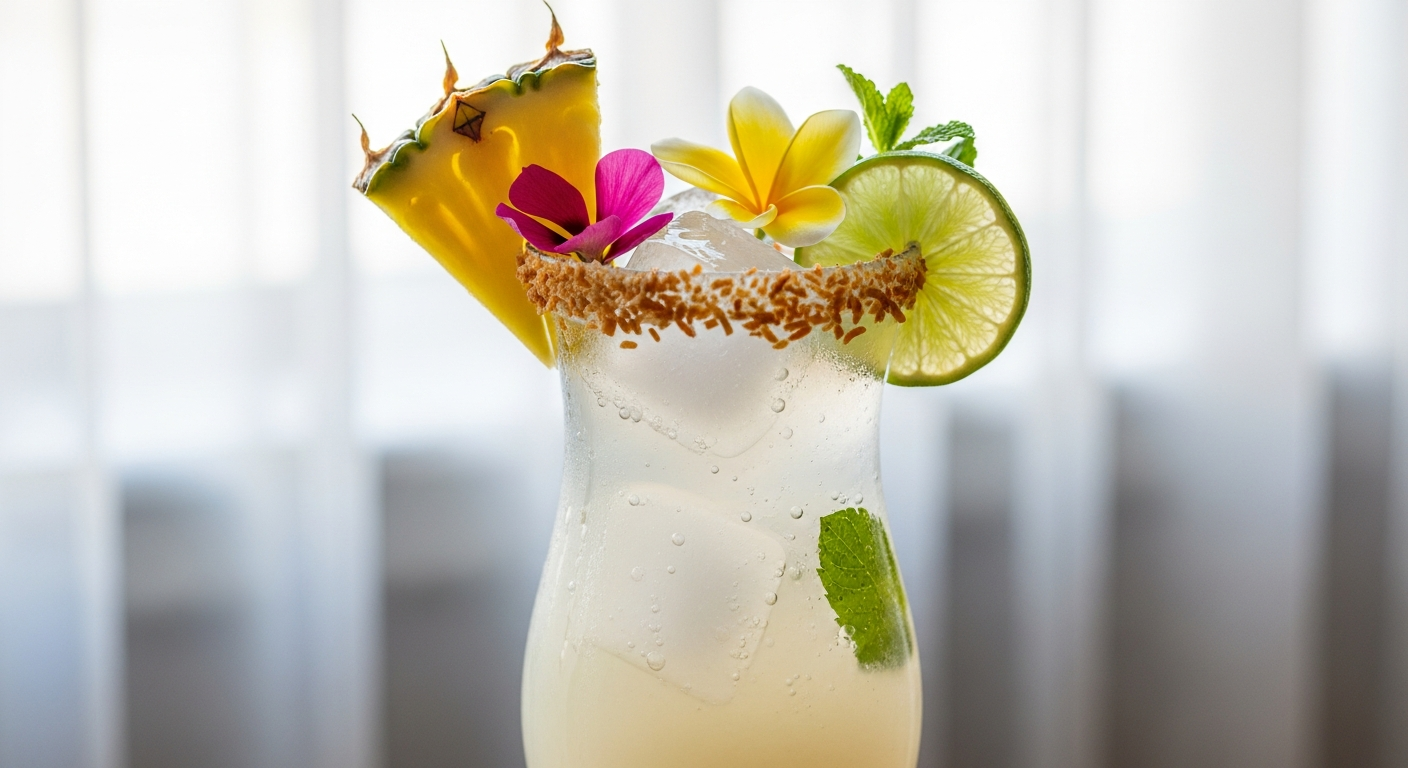 Coconut Water Mocktail – Tropical Non-Alcoholic Drinks