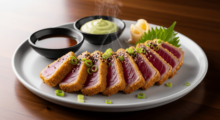 Ahi Katsu – Panko-Crusted Seared Ahi