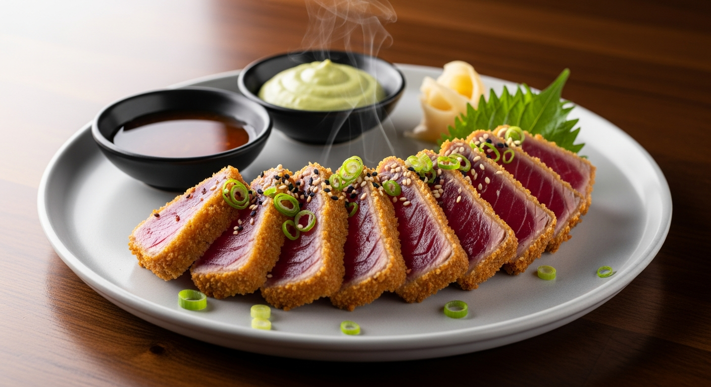Ahi Katsu – Panko-Crusted Seared Ahi