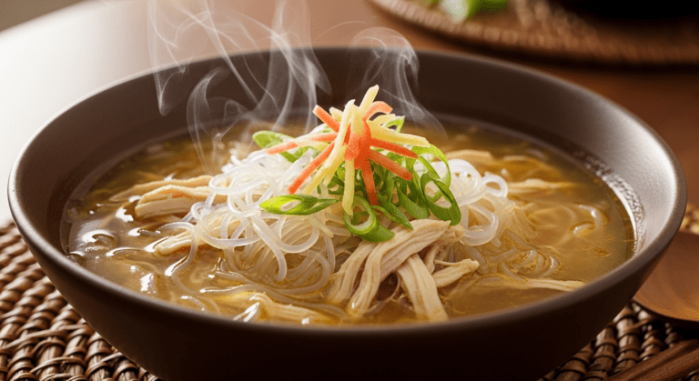 Chicken Long Rice – Hawaii’s Comforting Ginger Chicken Noodle Soup