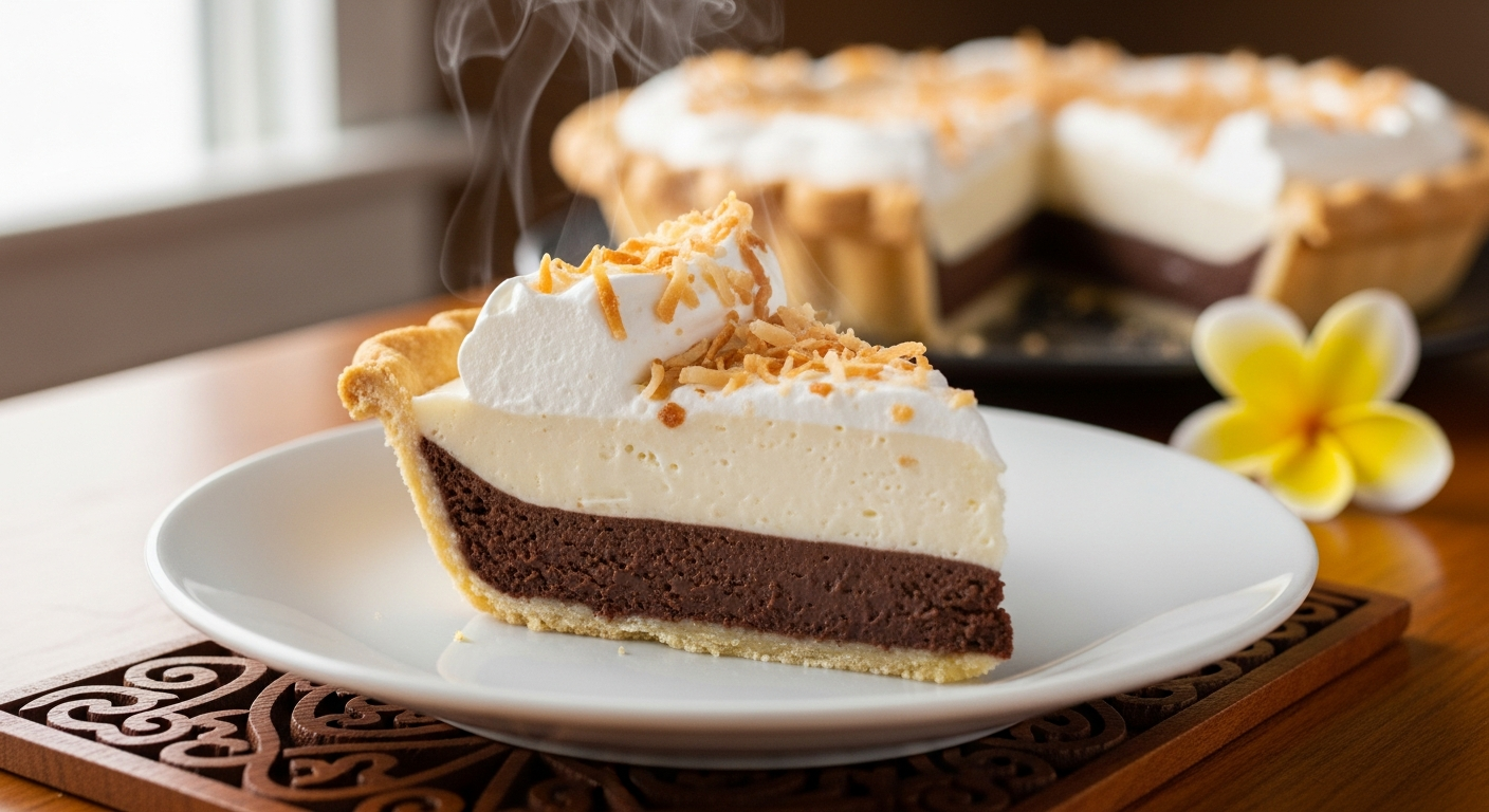 Chocolate Haupia Pie – Hawaii’s Famous Two-Layer Coconut Dessert