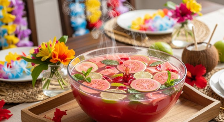 Guava Nectar Punch – Hawaiian Party Drink