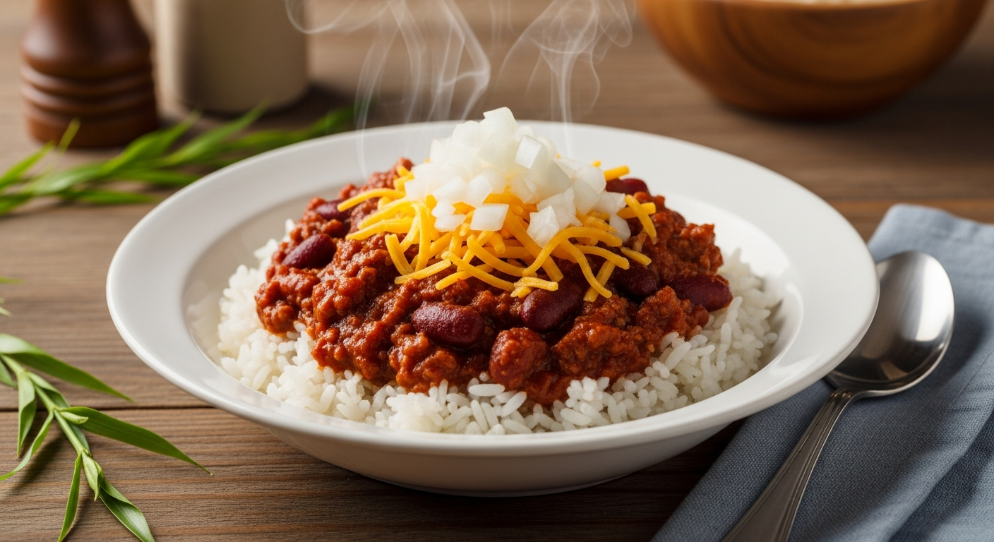 Hawaiian Chili with Rice – Local Comfort in a Bowl