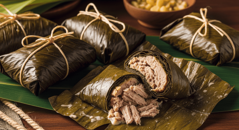 Laulau – Traditional Hawaiian Wrapped Pork & Fish