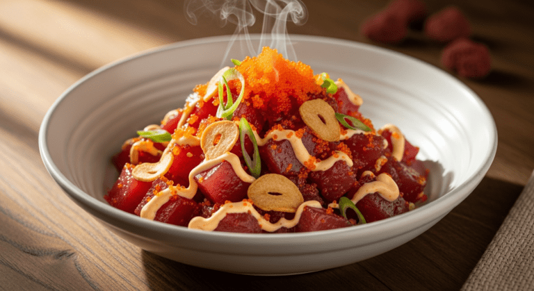 Spicy Ahi Poke – Sriracha Mayo Poke Recipe