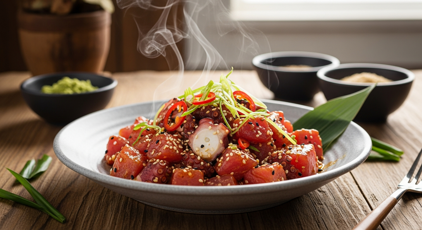 Tako Poke – Hawaiian Octopus Poke Recipe