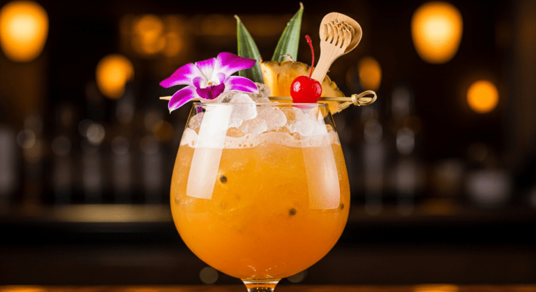 Tropical Itch – The Legendary Waikiki Cocktail with a Back Scratcher