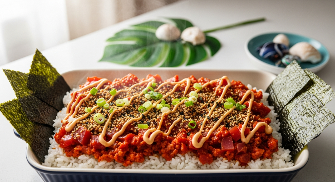Spicy Ahi Sushi Bake — Hawaii’s Viral Potluck Casserole